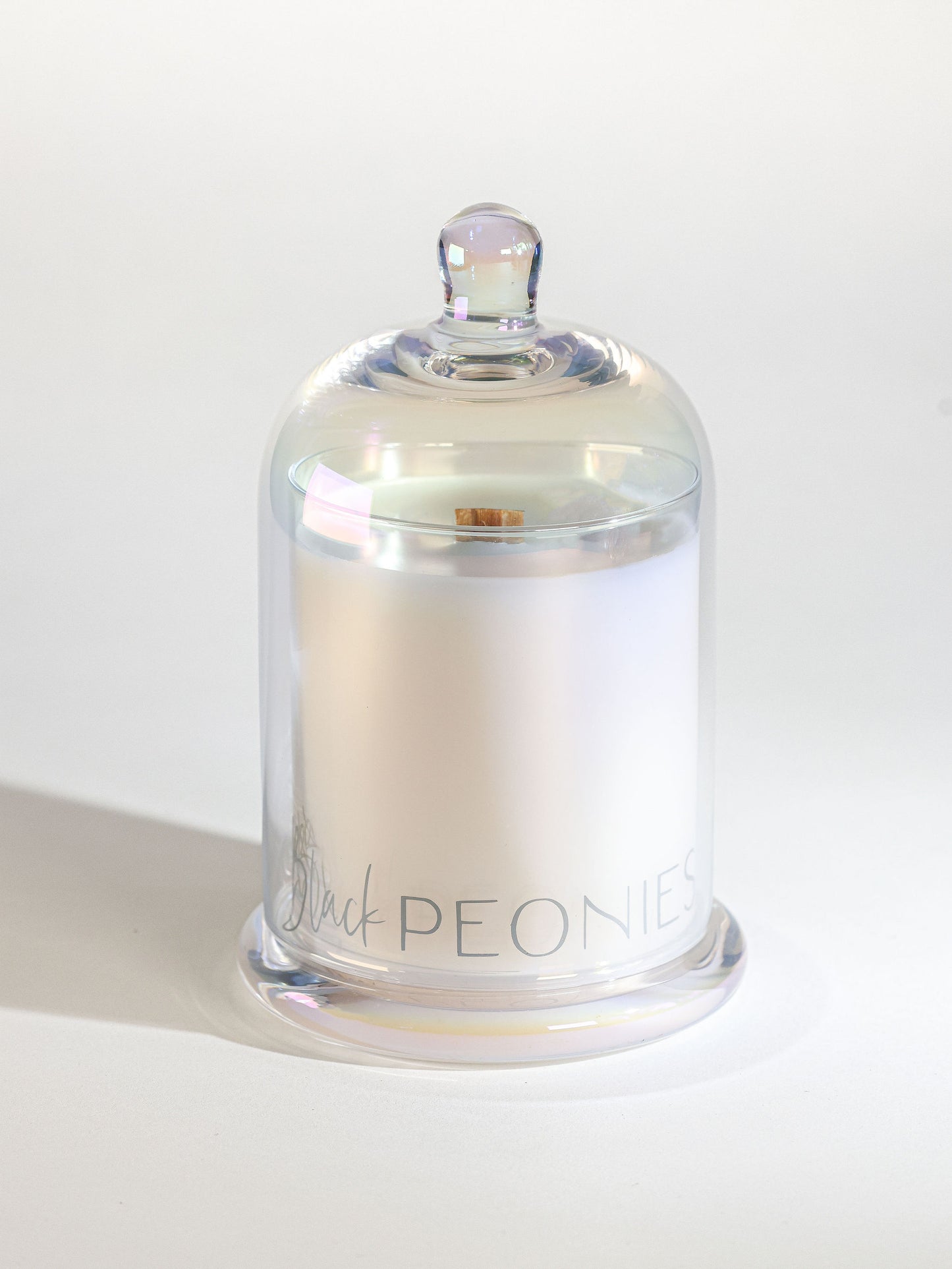 Iridescent Candle w/ Cloche